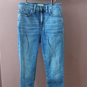 Madewell 11" High Rise Skinny Jeans size 29